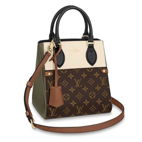 最新作ルイヴィトン フォールドトート PM 偽物 モノグラム★広がるマチで舟形にも 2色 M45388